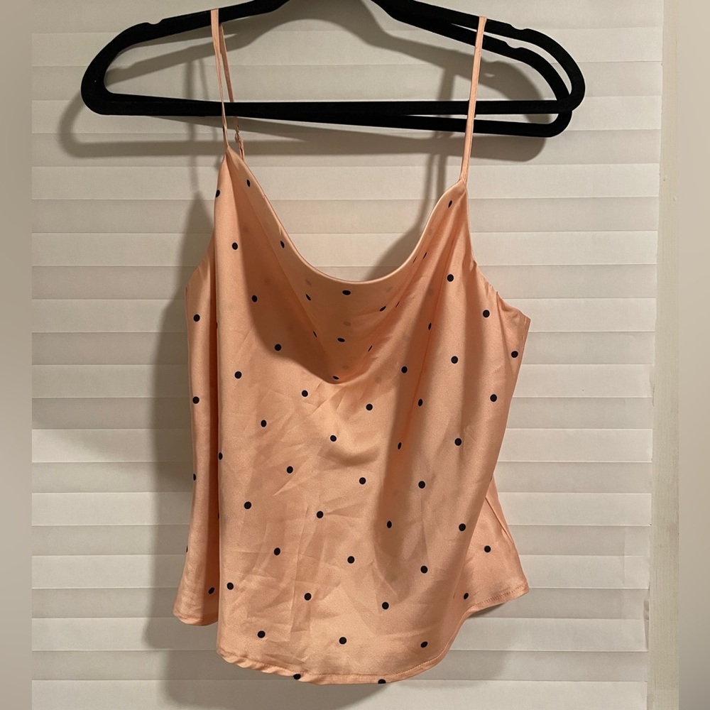 Polka Dor Cowl Neck blouse